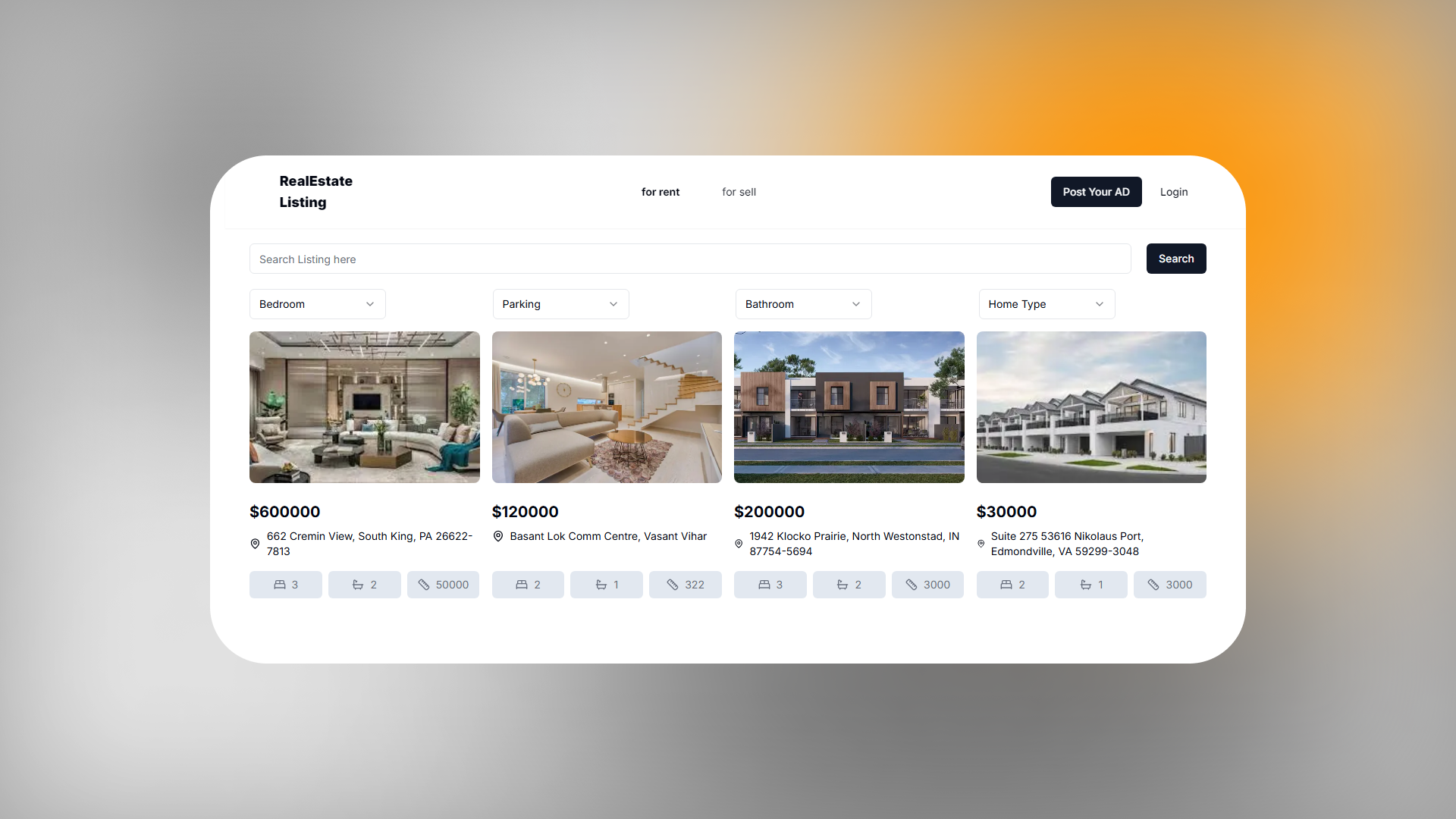 RealEstate Listing